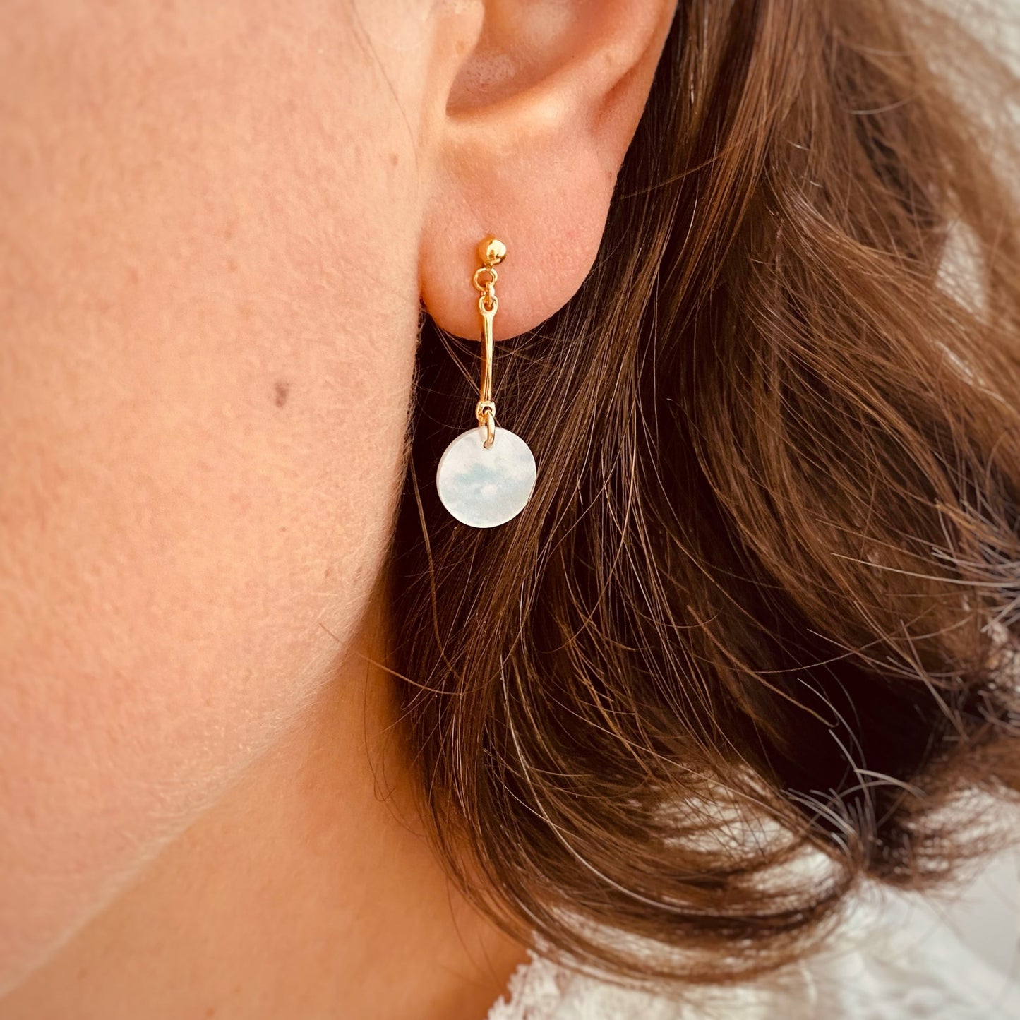 Médaille nacre et plaqué or