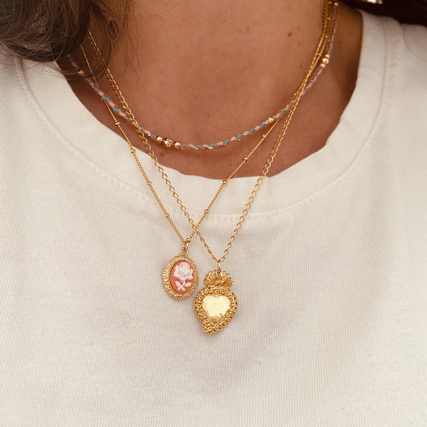 Collier | Nino Rose Corail Turquoise