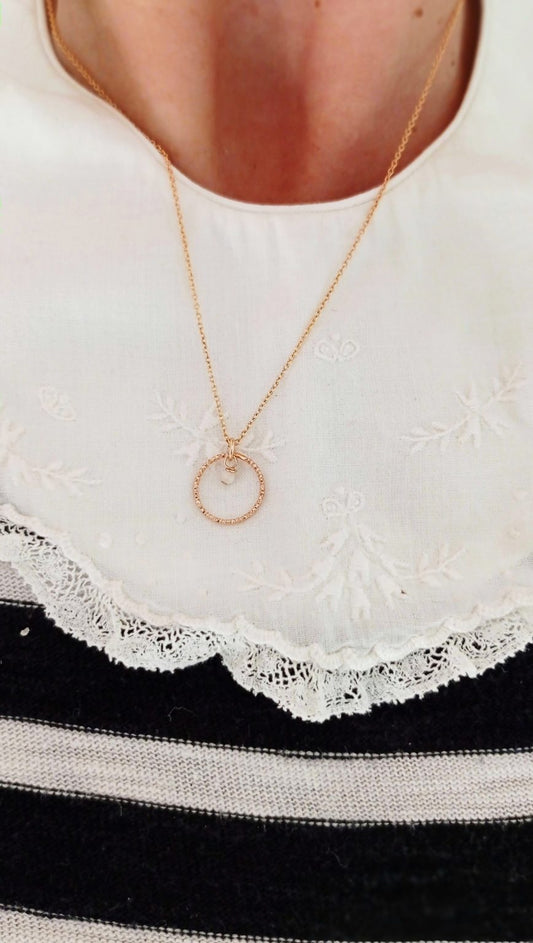 Collier Barbara, perle de nacre et gold filled - Vée bijoux, vue 2