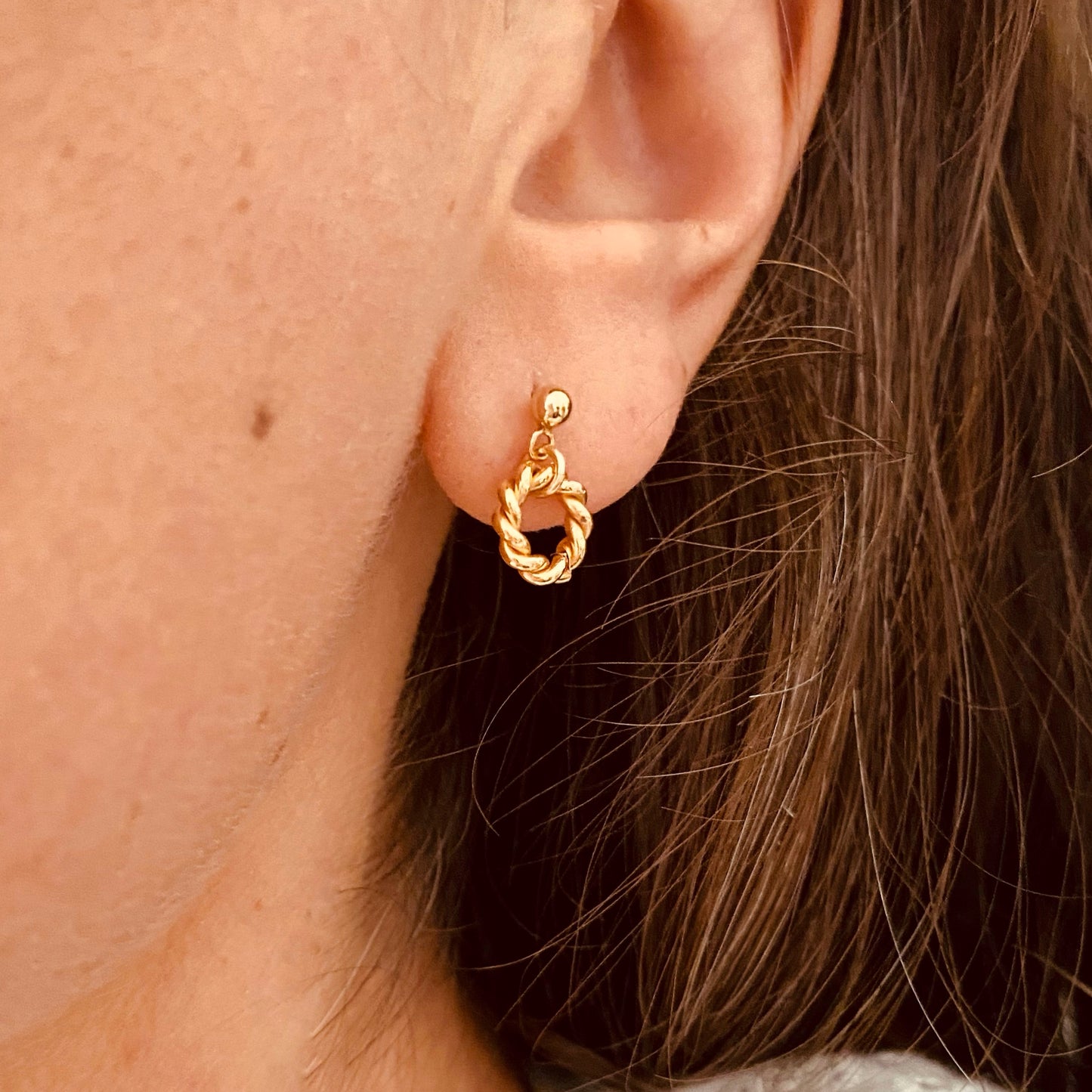 Boucles d'oreilles | Poudrée