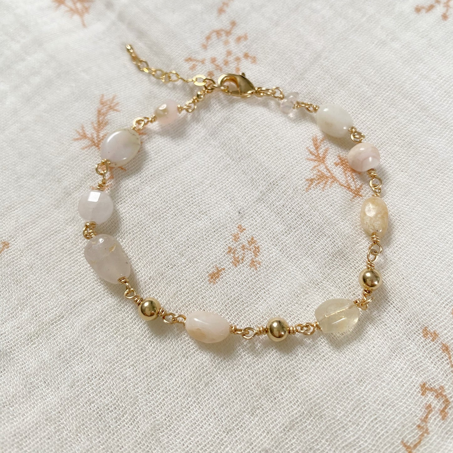 Bracelet | Stone blanc